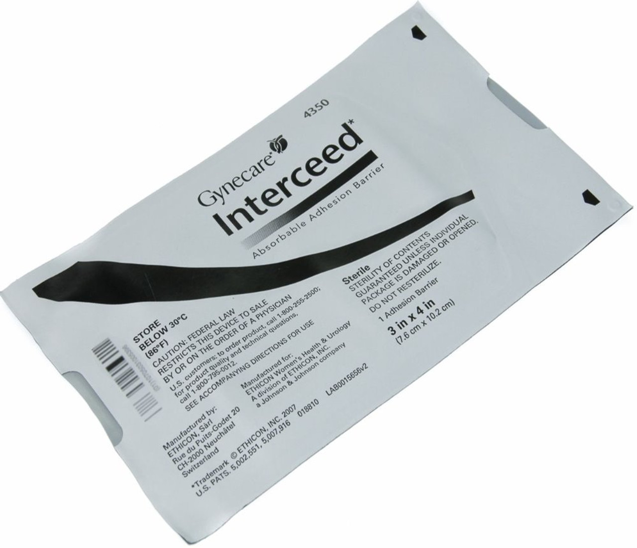 4350XL Ethicon GYNECARE INTERCEED® Absorbable Adhesion Barrier (5 in