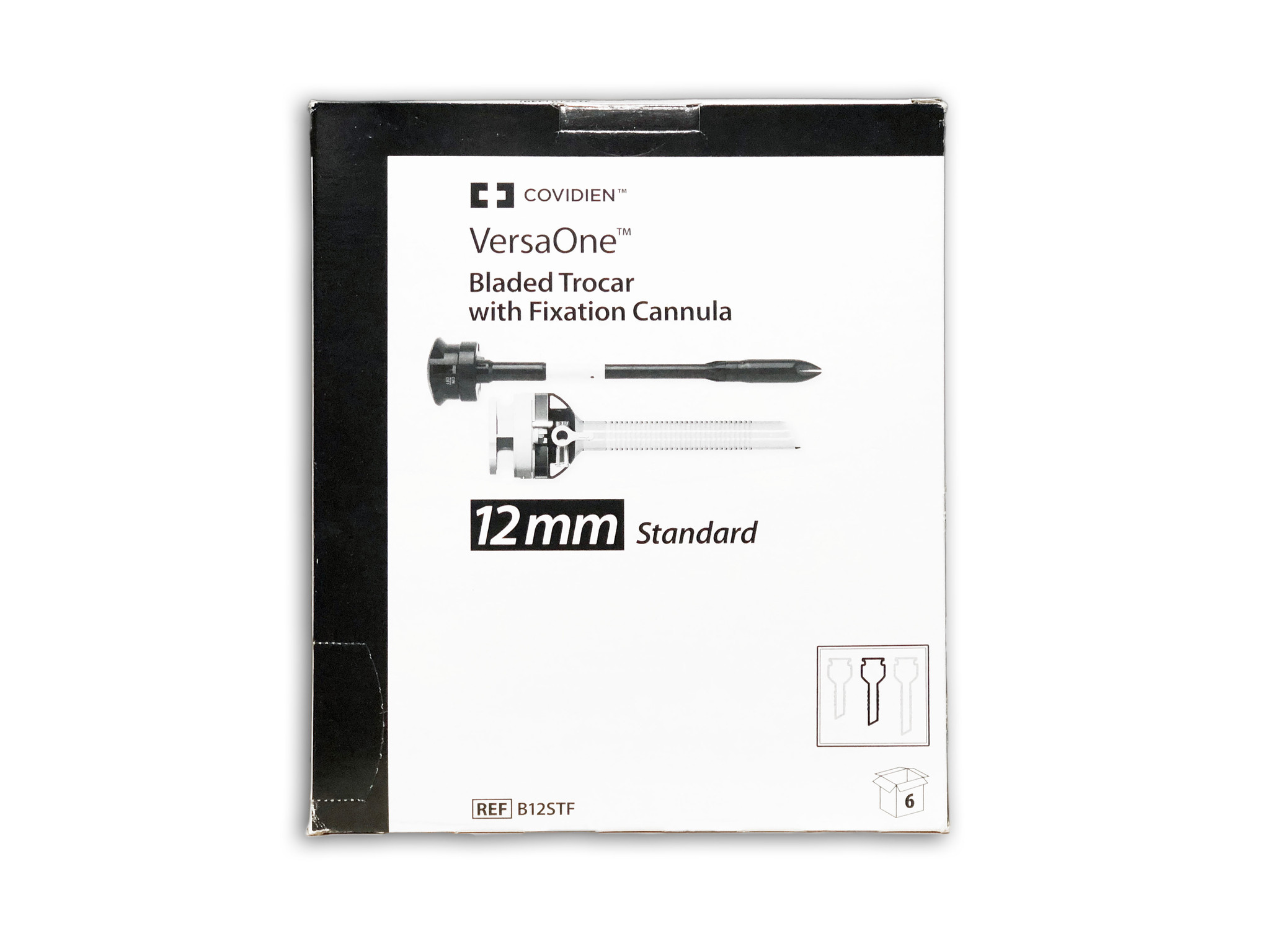 B12STF - Covidien VersaOne™ Bladed Trocar with Fixation Cannula 12