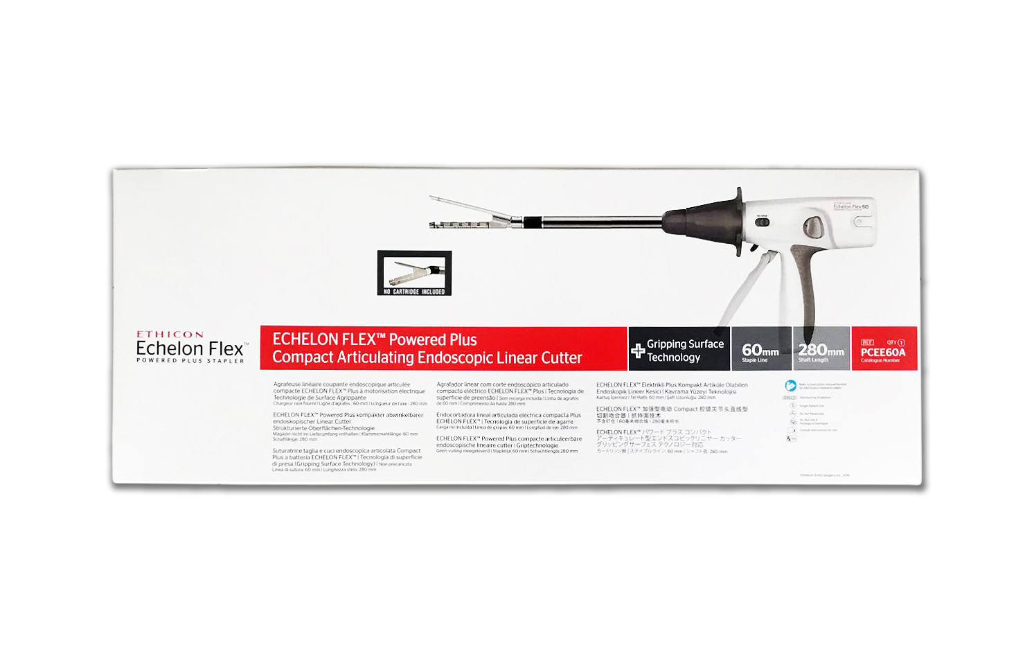 PSEE60A Ethicon Echelon Flex Powered Plus 60mm Stapler, 340mm Box of 1