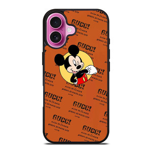GUCCI LOGO PATTERN MICKEY MOUSE DISNEY SPRING SUMMER iPhone 16 Plus Case Cover GUCCI LOGO PATTERN MICKEY MOUSE DISNEY SPRING SUMMER iPhone 16 Plus Case Cover