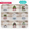 Hexagon Pop Up Card with Tabs Christmas Bundle