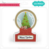 Snowglobe Shadow Box Card Christmas Tree