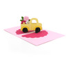 A2 Sliceform Card Truck Flowers