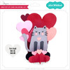 Grid Pop Up Card Valentine Cat