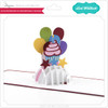 A2 Sliceform Pop Up Card Birthday Cupcake
