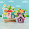 Box Card Birdhouse Flowers