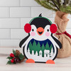 Shaped Shadow Box Card Penguin
