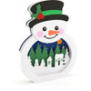 Shaped Shadow Box Card Snowman