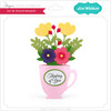 5X7 3D Teacup Bouquet