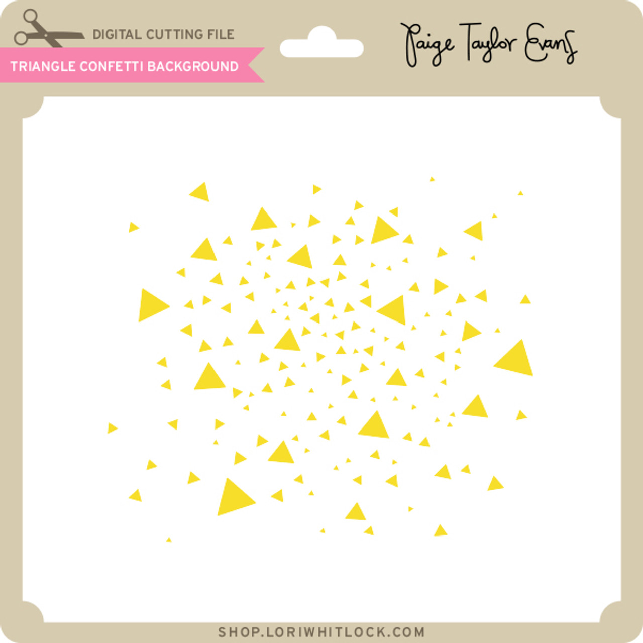 Triangle Confetti Background Lori Whitlock's SVG Shop