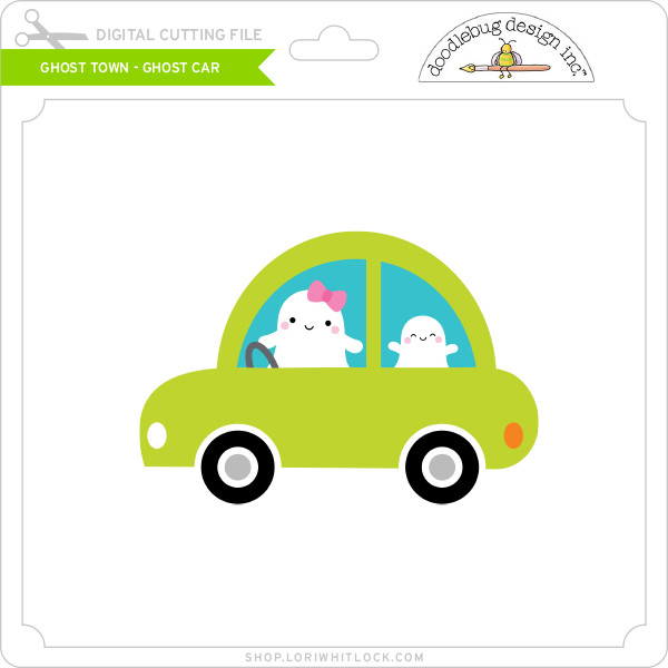 Ghost Town Ghost Car Lori Whitlock's SVG Shop