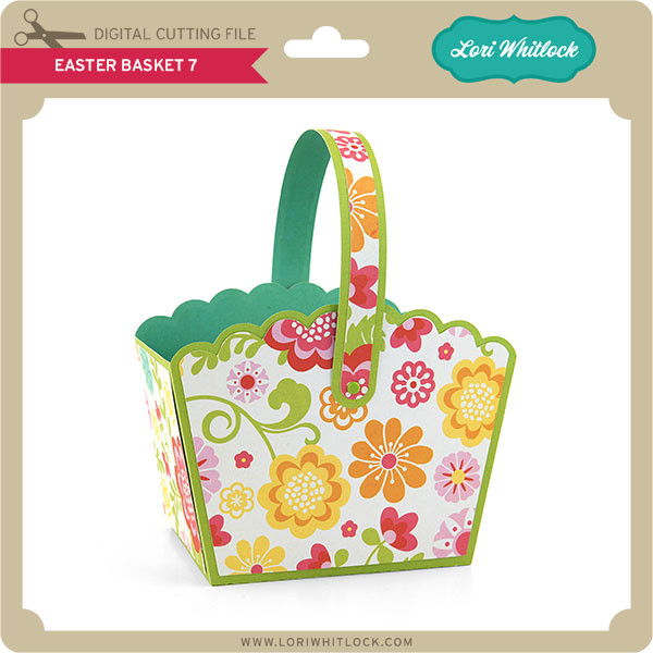 Easter Basket 7 - Lori Whitlock's SVG Shop
