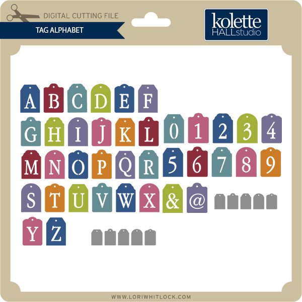 Abc Tag Label Tag Alphabet - Lori Whitlock's SVG Shop