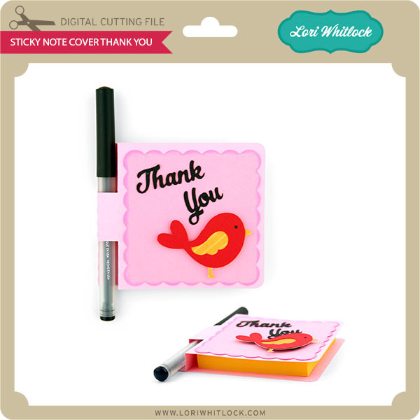 Sticky Note & Pen Holder Lori Whitlock's SVG Shop
