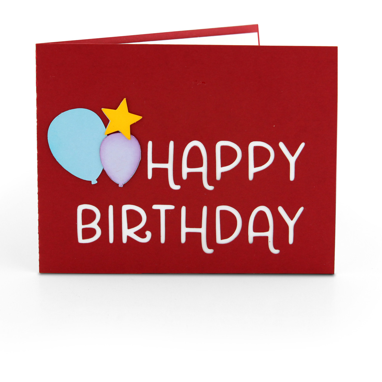 A2 Sliceform Pop Up Card Birthday Ages - Lori Whitlock's SVG Shop