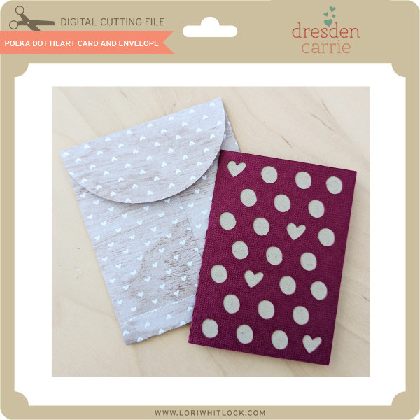 Heart Stacking Card Dots - Lori Whitlock's SVG Shop