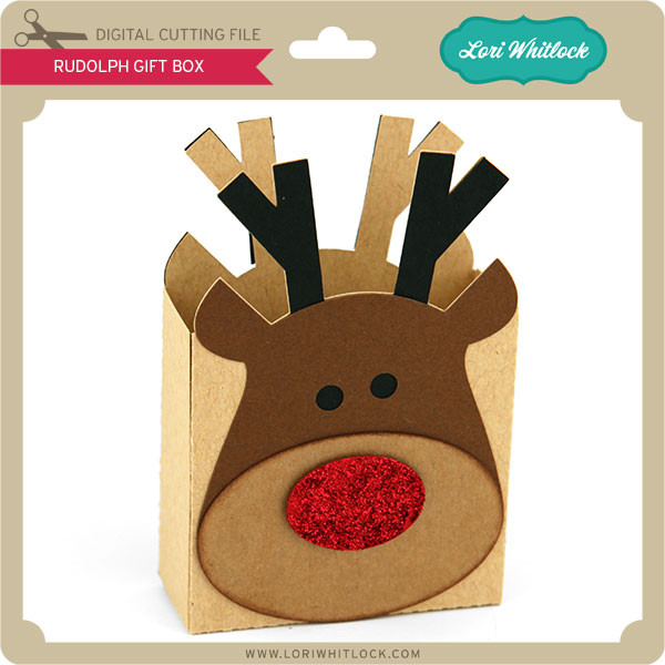 Rudolph Gift Box Lori Whitlock's SVG Shop