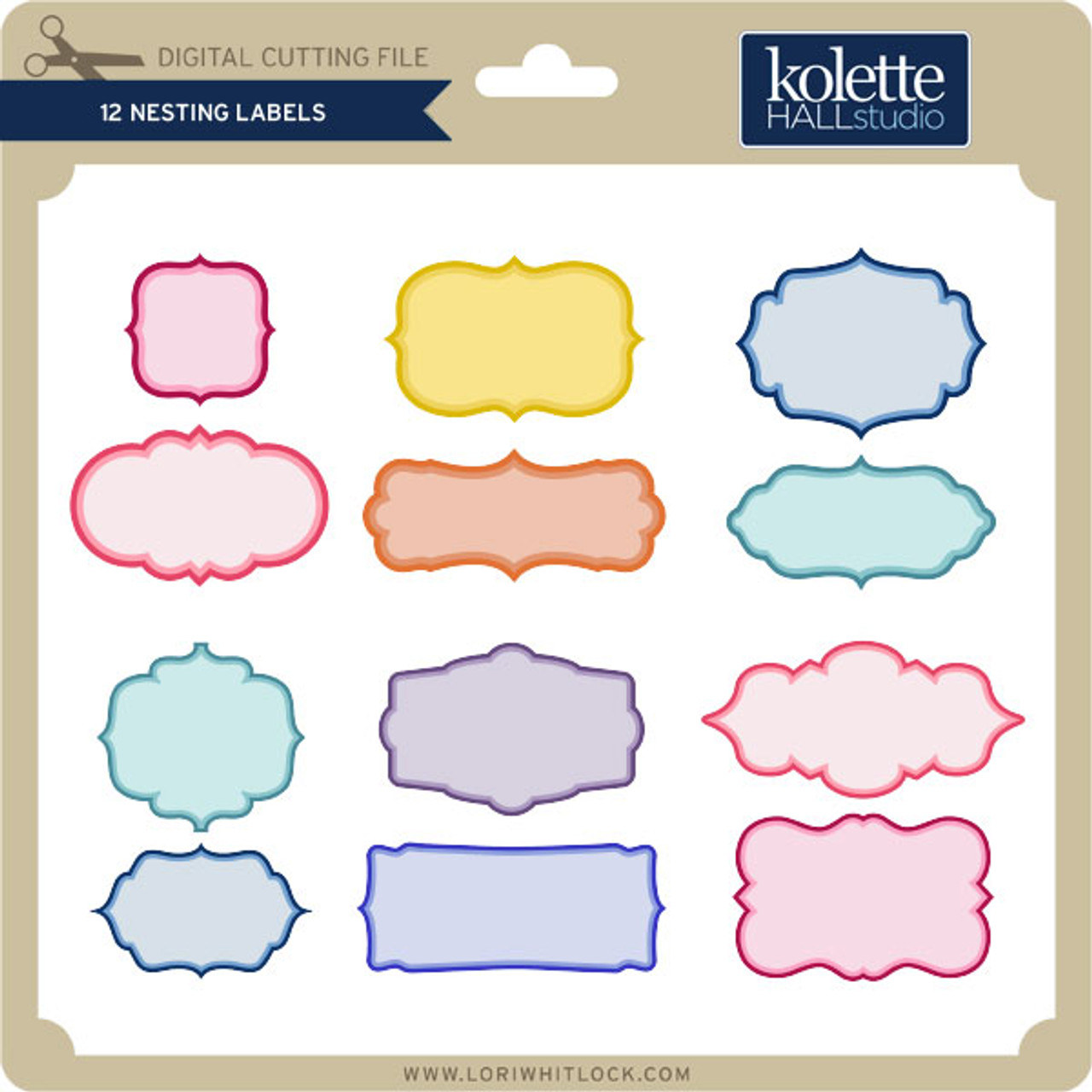 6 Bracket Labels Lori Whitlock's SVG Shop
