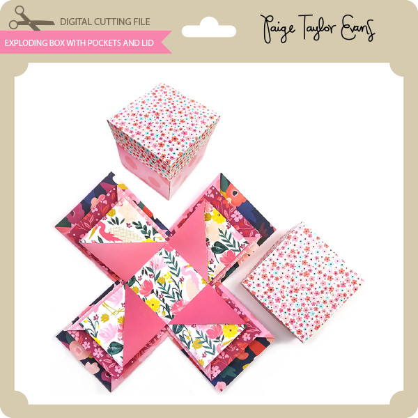 Pocket Explosion Box - Lori Whitlock's SVG Shop