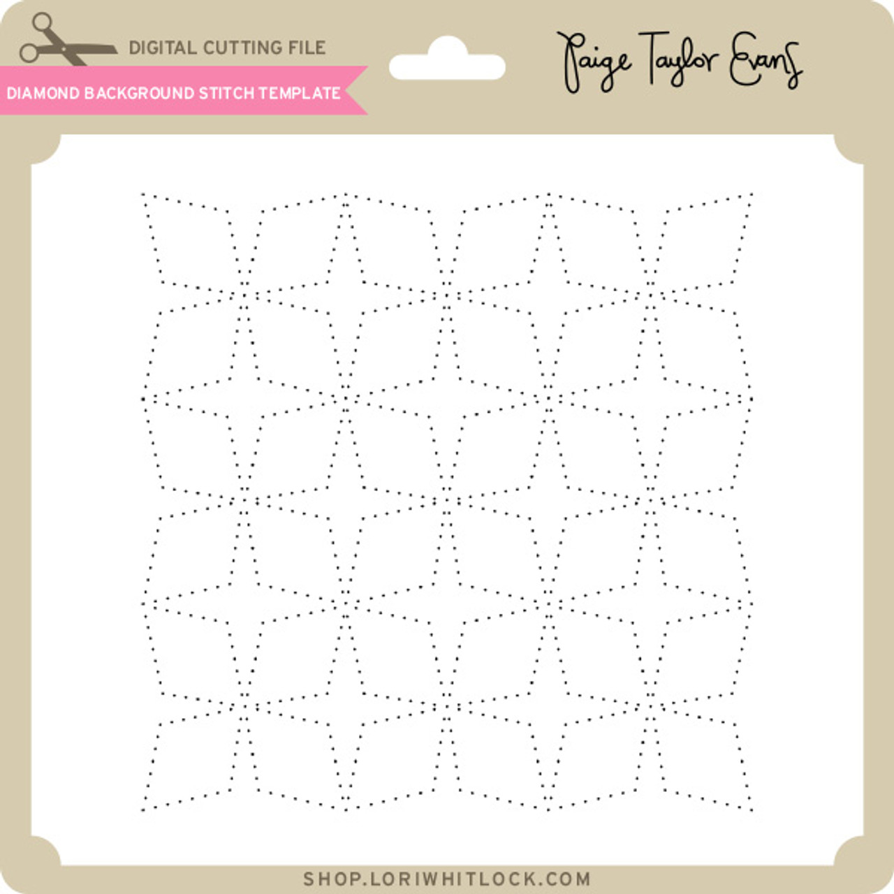 Ultimate Background Stencil - Twisted Grid