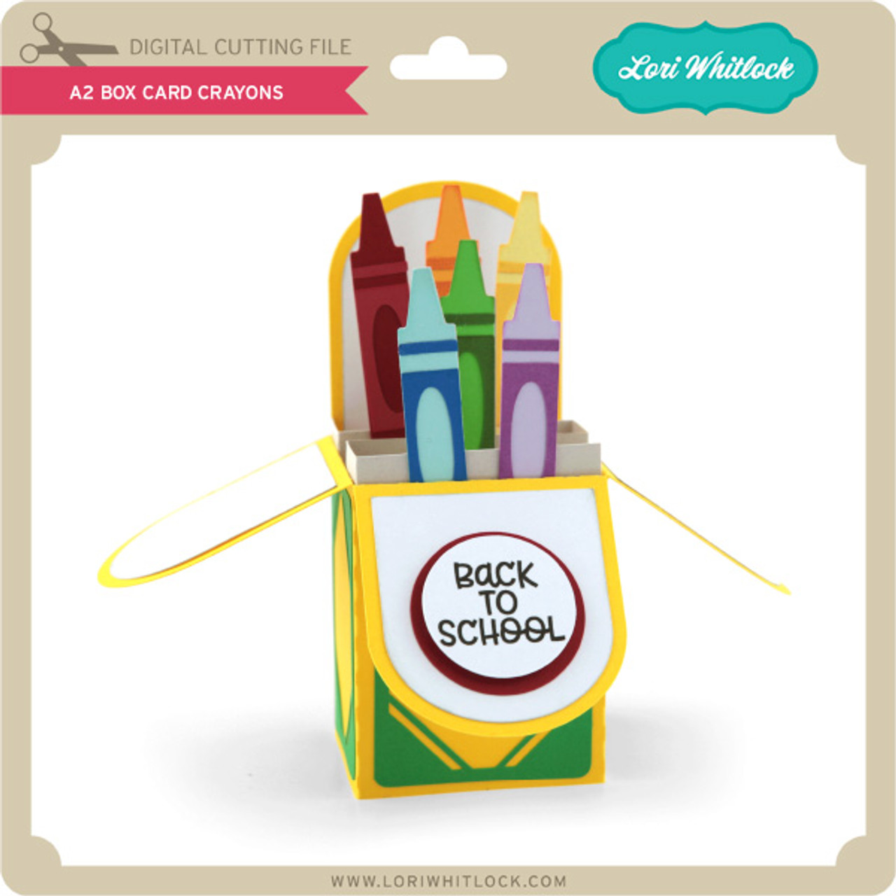 School Days - Box of Crayons - Lori Whitlock's SVG Shop