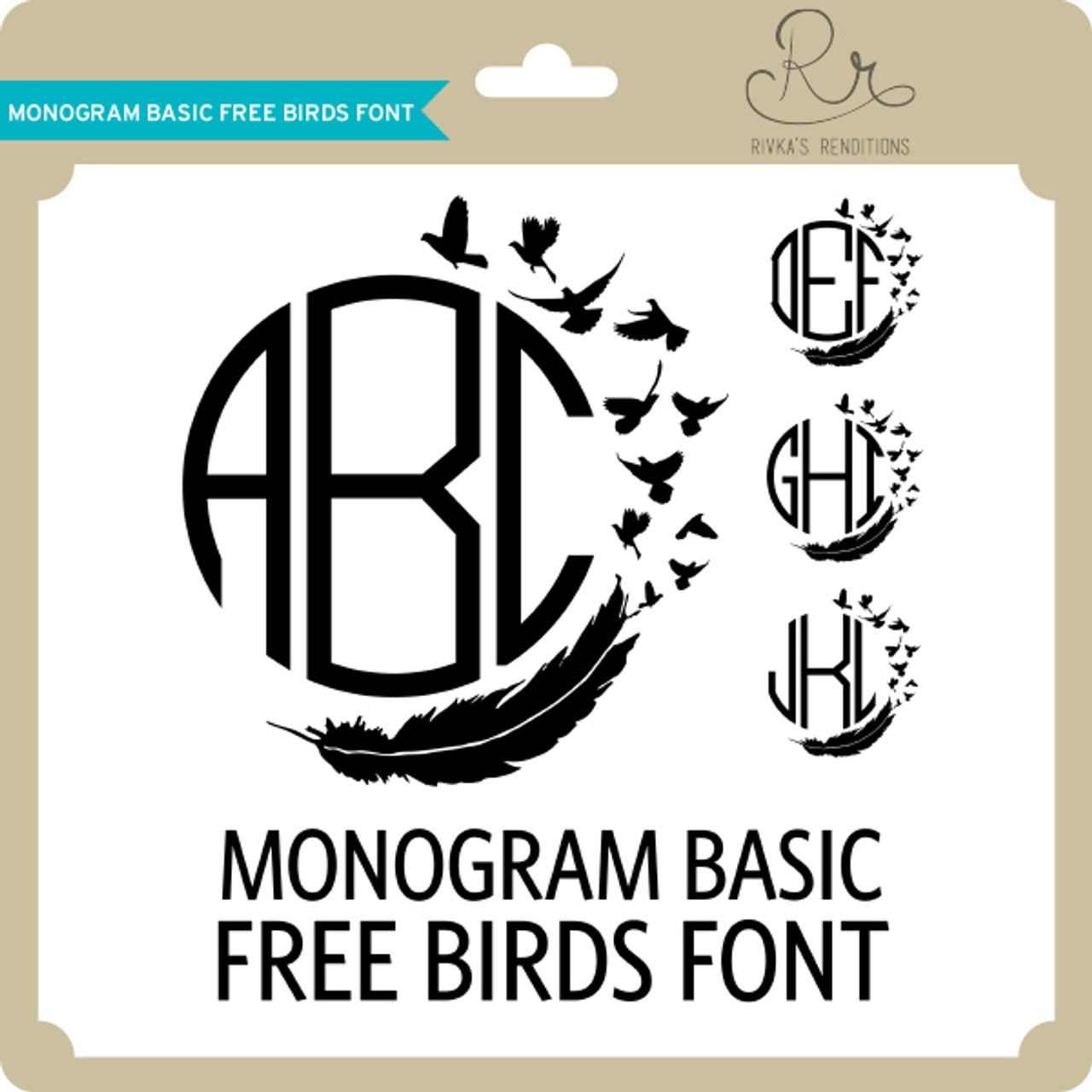 MonogramBasic Freebirds Font - Lori Whitlock's SVG Shop