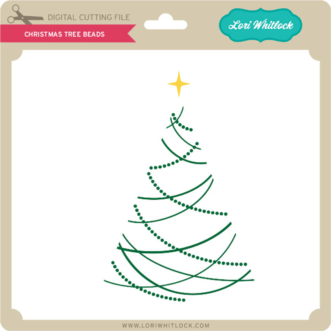 Christmas Tree Beads - Lori Whitlock's SVG Shop