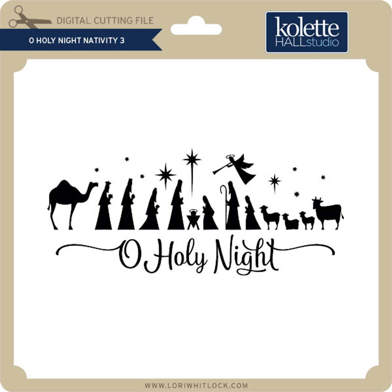 O Holy Night Christmas Tree Cut Files