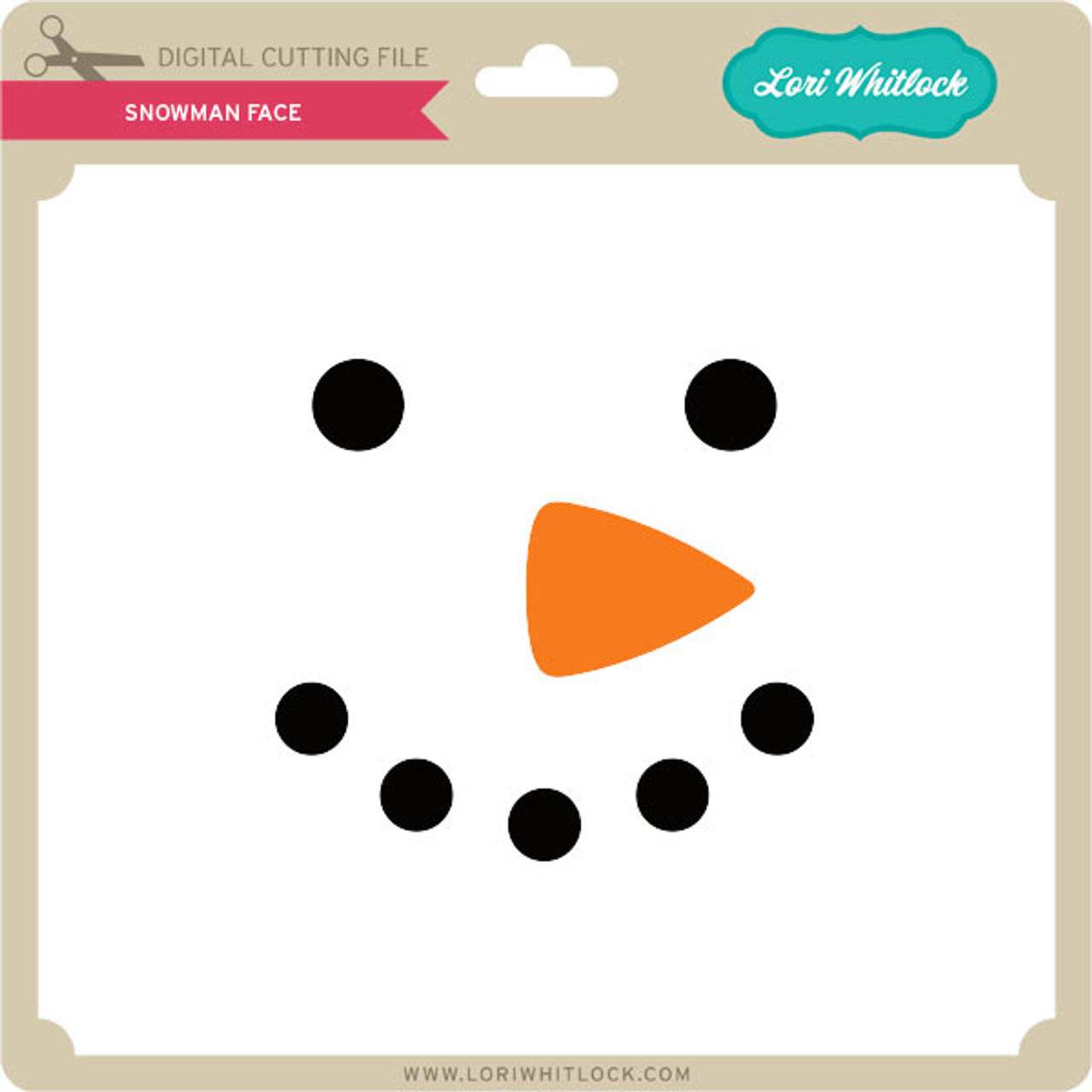 Snowman Face - Lori Whitlock's SVG Shop snowman-face-lori-whitlock-s-svg-shop