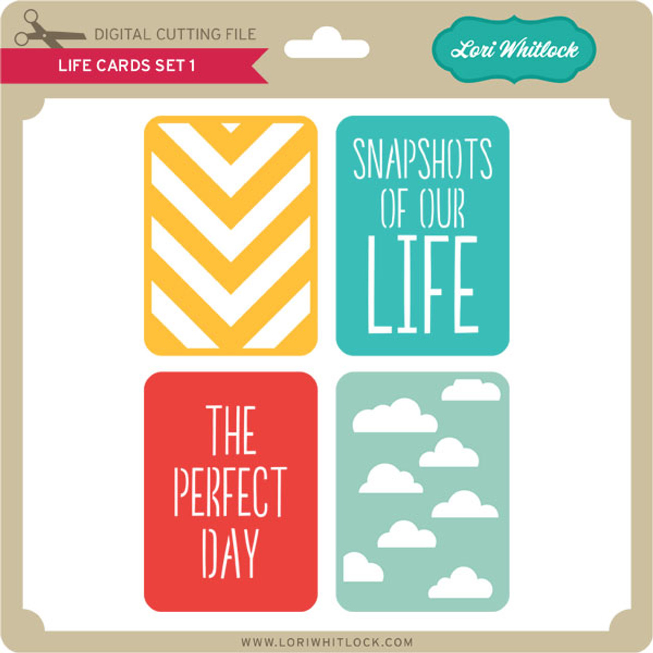 Life Cards Set 1 - Lori Whitlock's SVG Shop