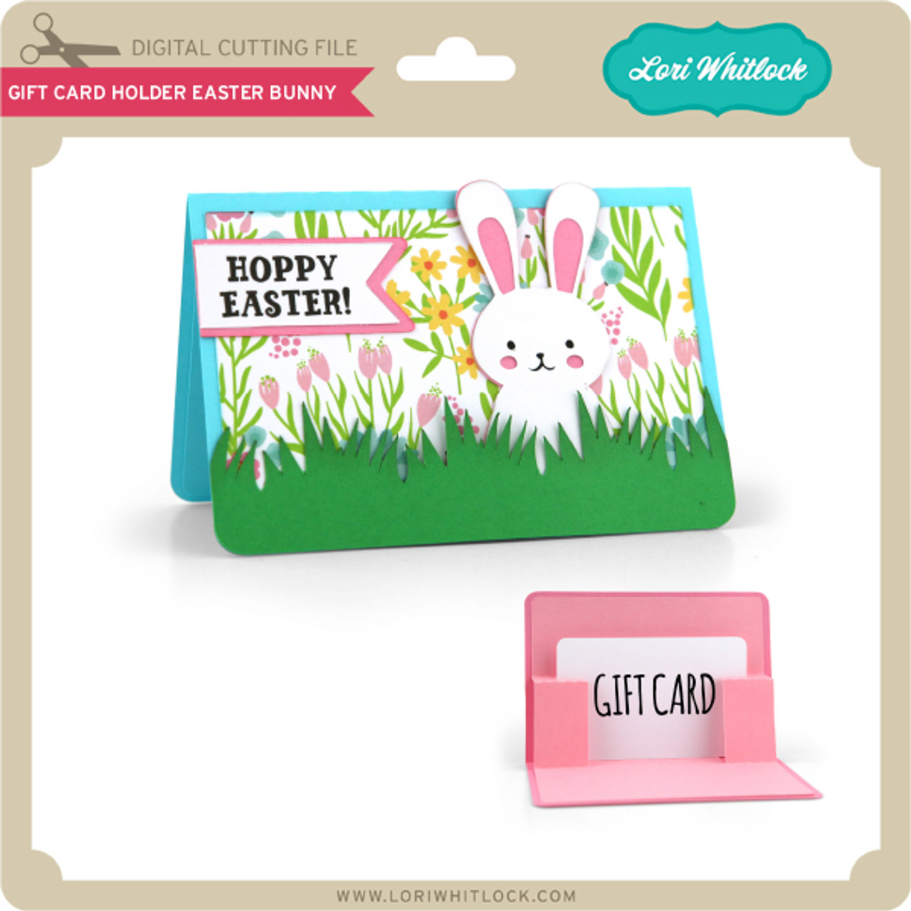 A2 Easter Bunny Shaped Card - Lori Whitlock's SVG Shop