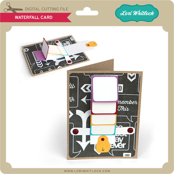 Waterfall Card - Lori Whitlock's SVG Shop