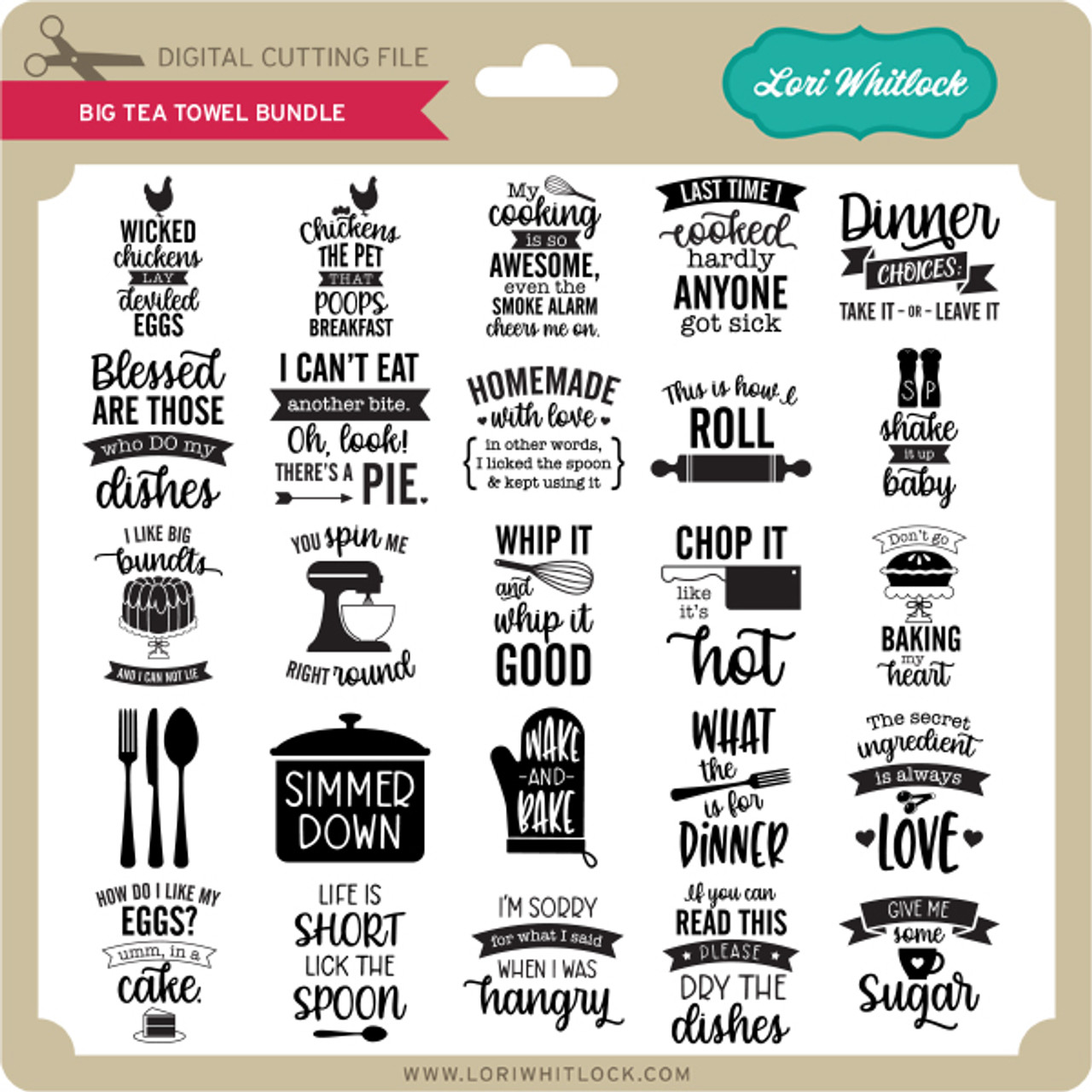 Kitchen Svg Bundle, Cut File, Funny Towel Design