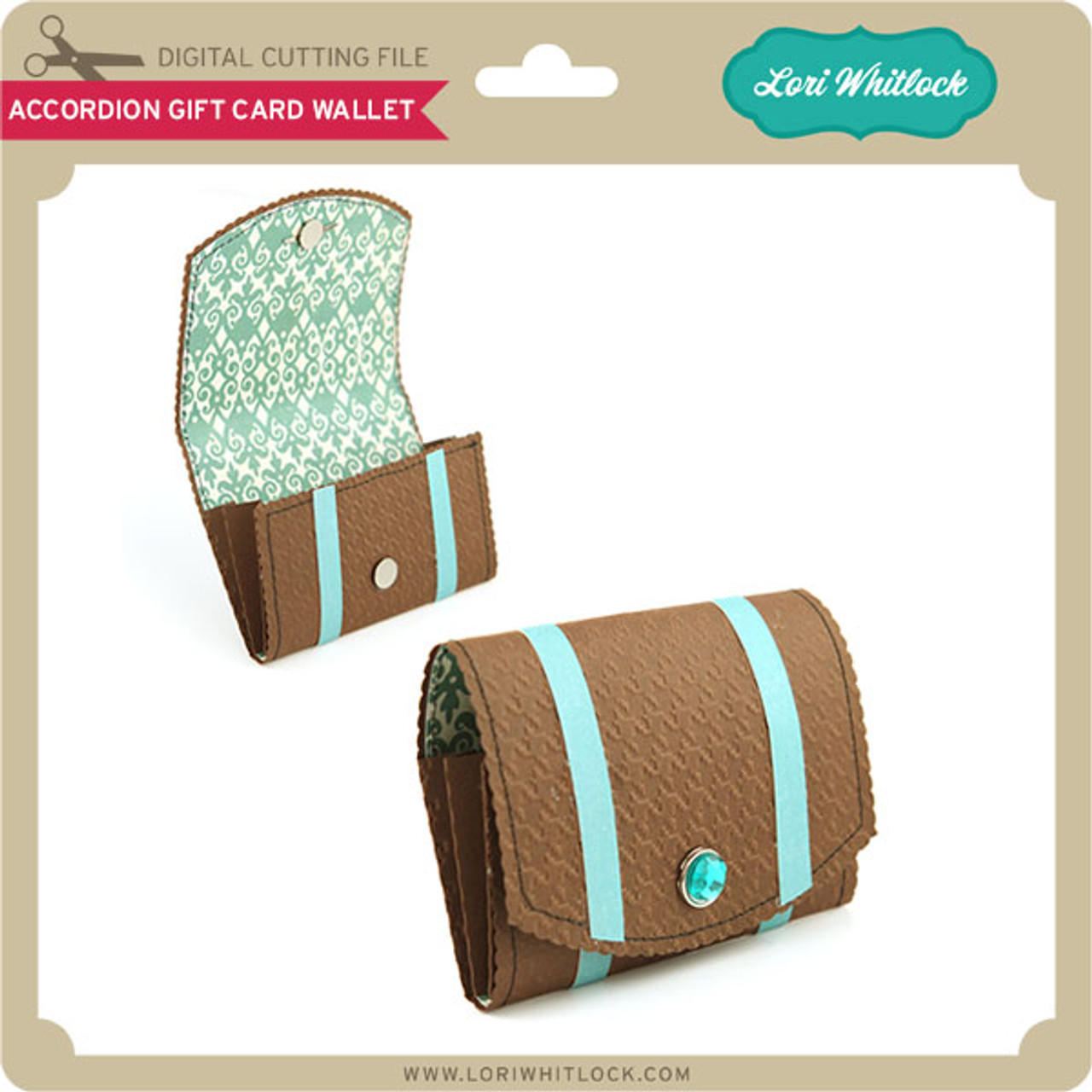 【CARIN】カリン SPECIAL GIFT SET (ACCORDION WALLET & MIRROR) Accordion Gift Card Wallet - Lori Whitlock's SVG Shop