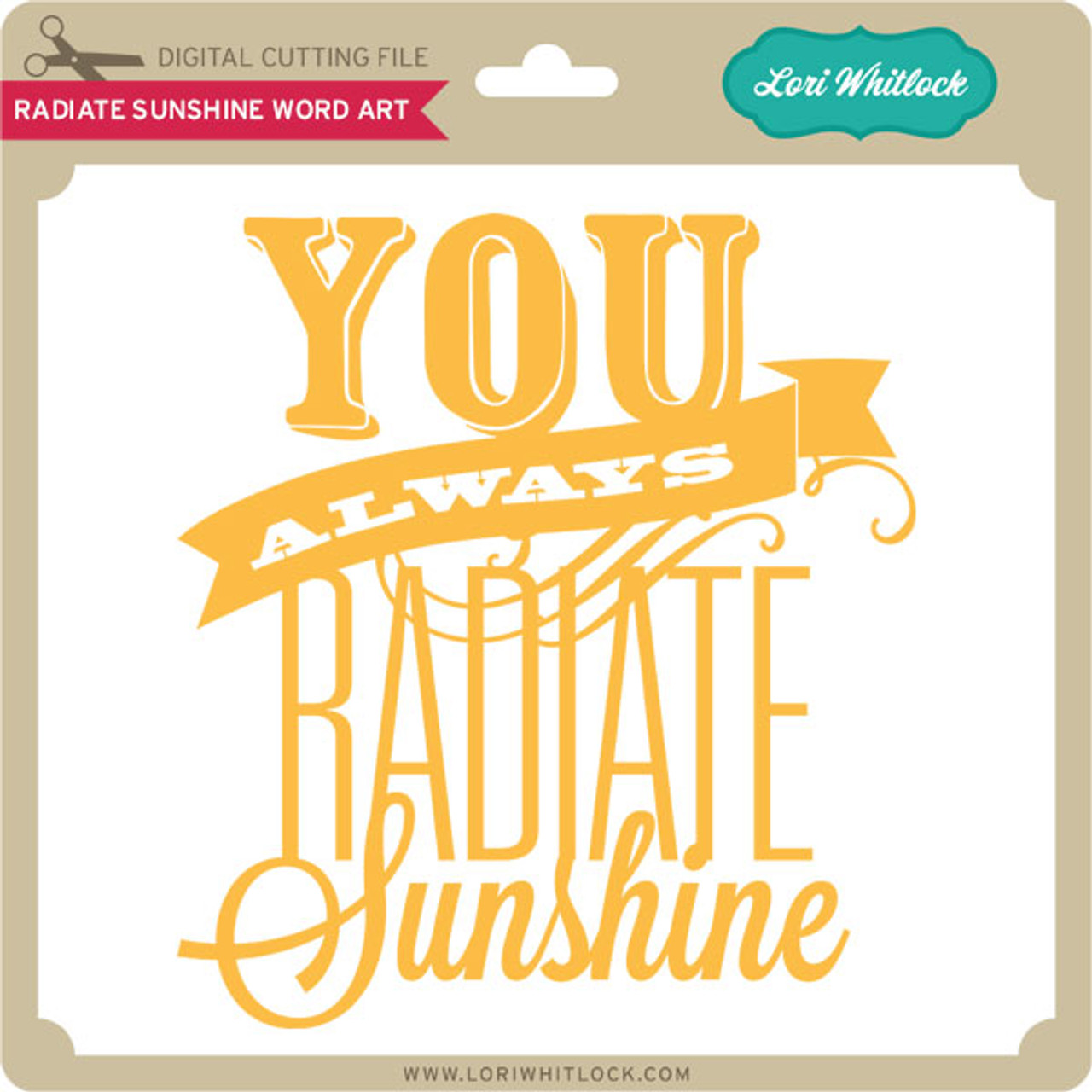 Radiate Sunshine Word Art - Lori Whitlock's SVG Shop radiate-sunshine-word-art-lori-whitlock-s-svg-shop