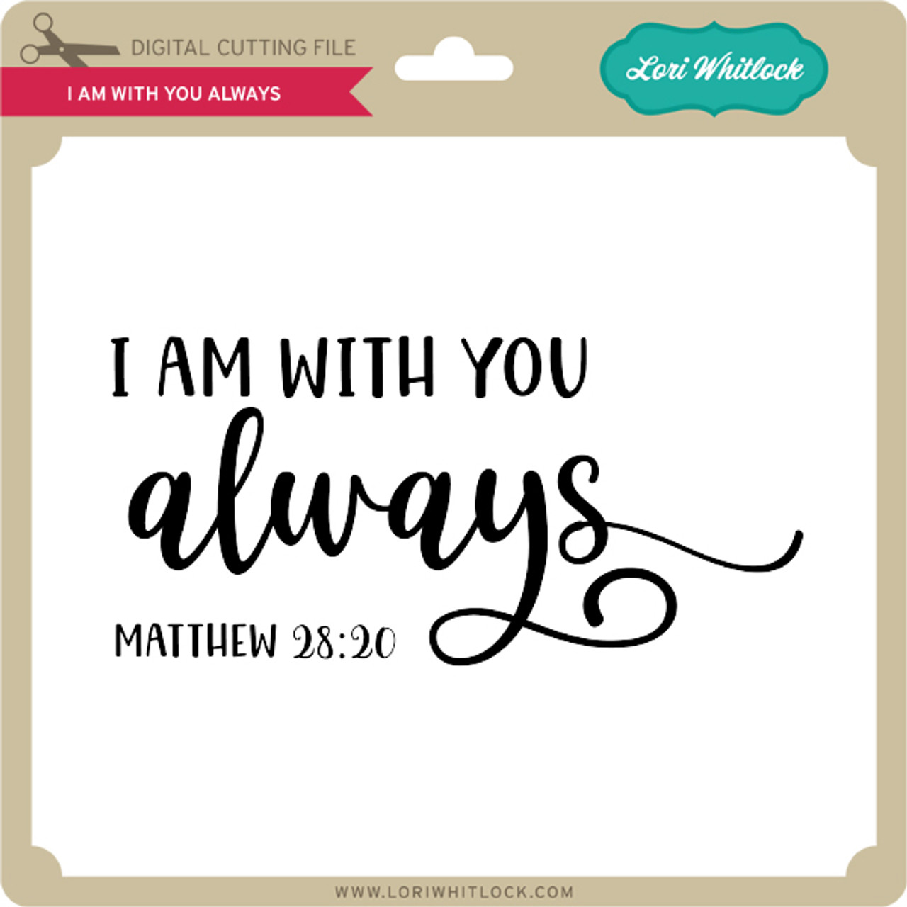 i Am With You Always Bible Scripture Sticker