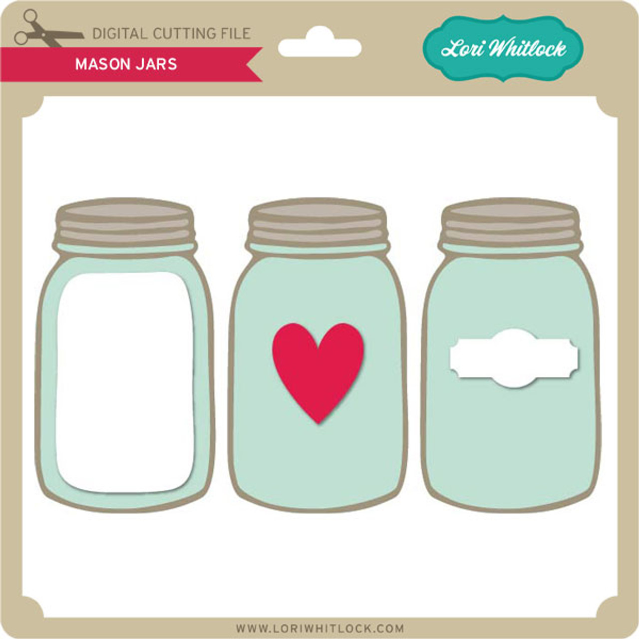 Hand Drawn Mason Jar SVG File, Drawn Clipart, Cutting File, Cut File 