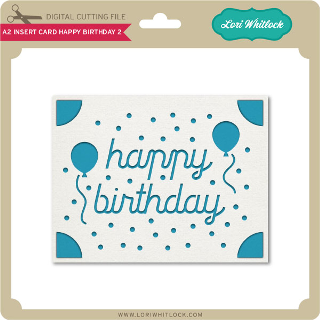 Happy Birthday Title - Lori Whitlock's SVG Shop