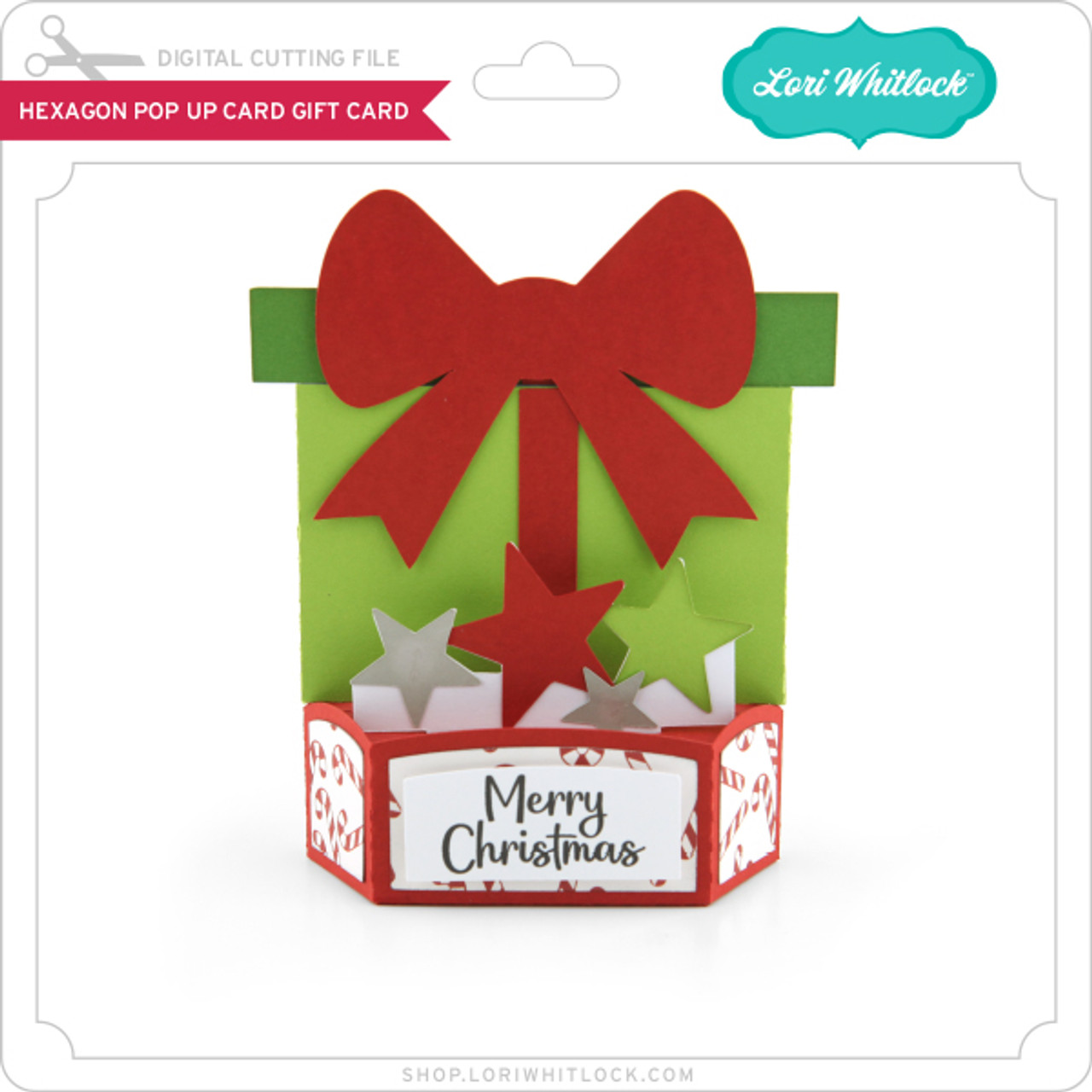 Christmas Kisses Gift Card Holder - Lori Whitlock's SVG Shop