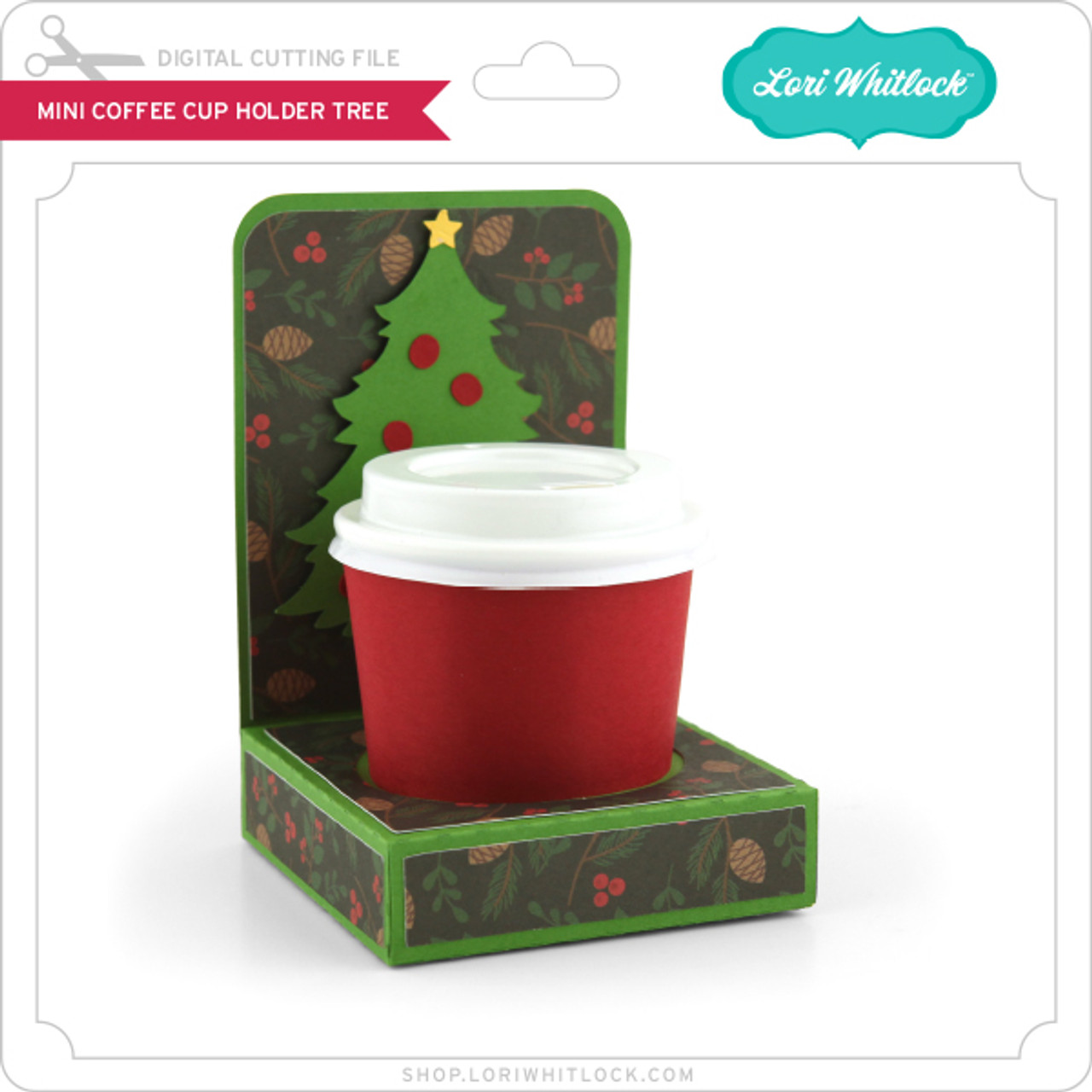 Mini Coffee Cup Holder Tree - Lori Whitlock's SVG Shop