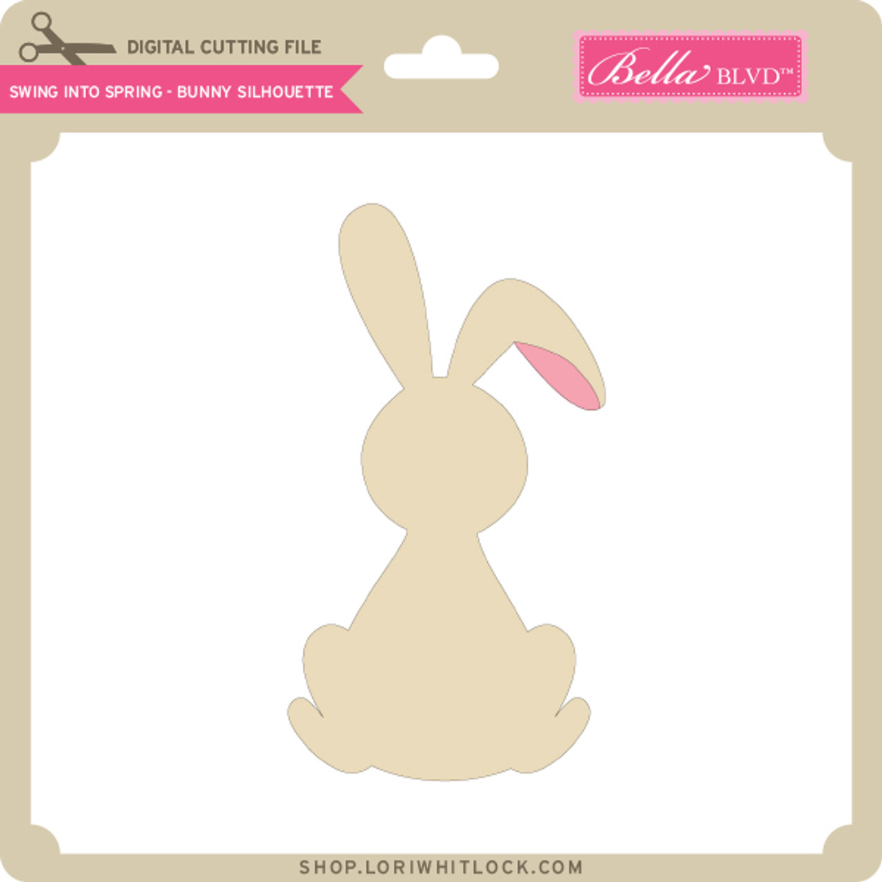 Bunny, Rabbit Split Text Frame, Easter, Farm Free Svg File - SVG Heart