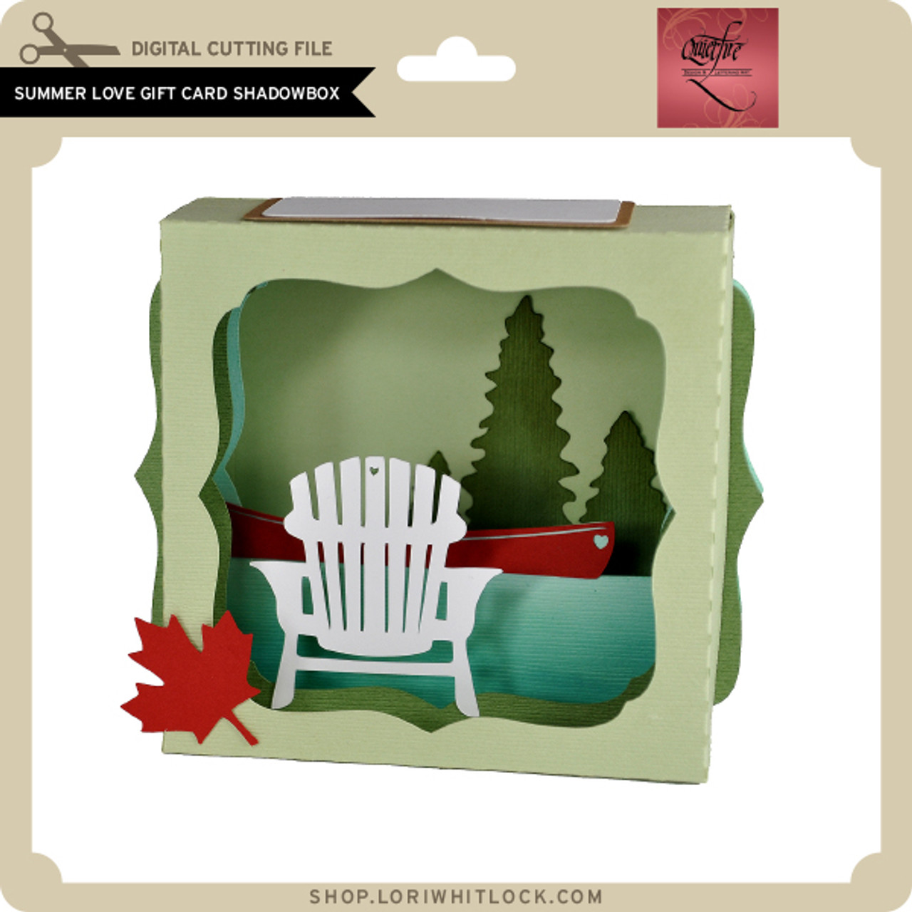 Shadowbox Frame 8x8 - Lori Whitlock's SVG Shop