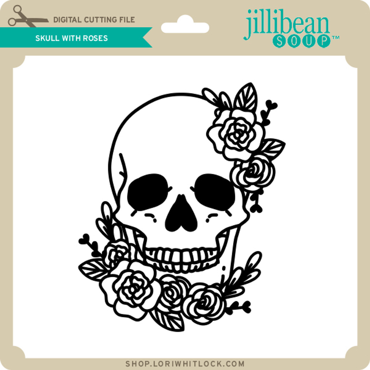 Cache-oreille ROSE LOVELY SKULL