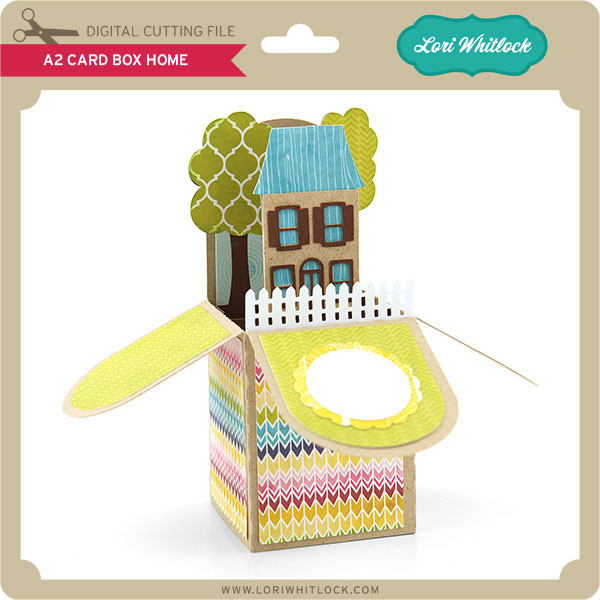 A2 Box Card Home - Lori Whitlock's SVG Shop