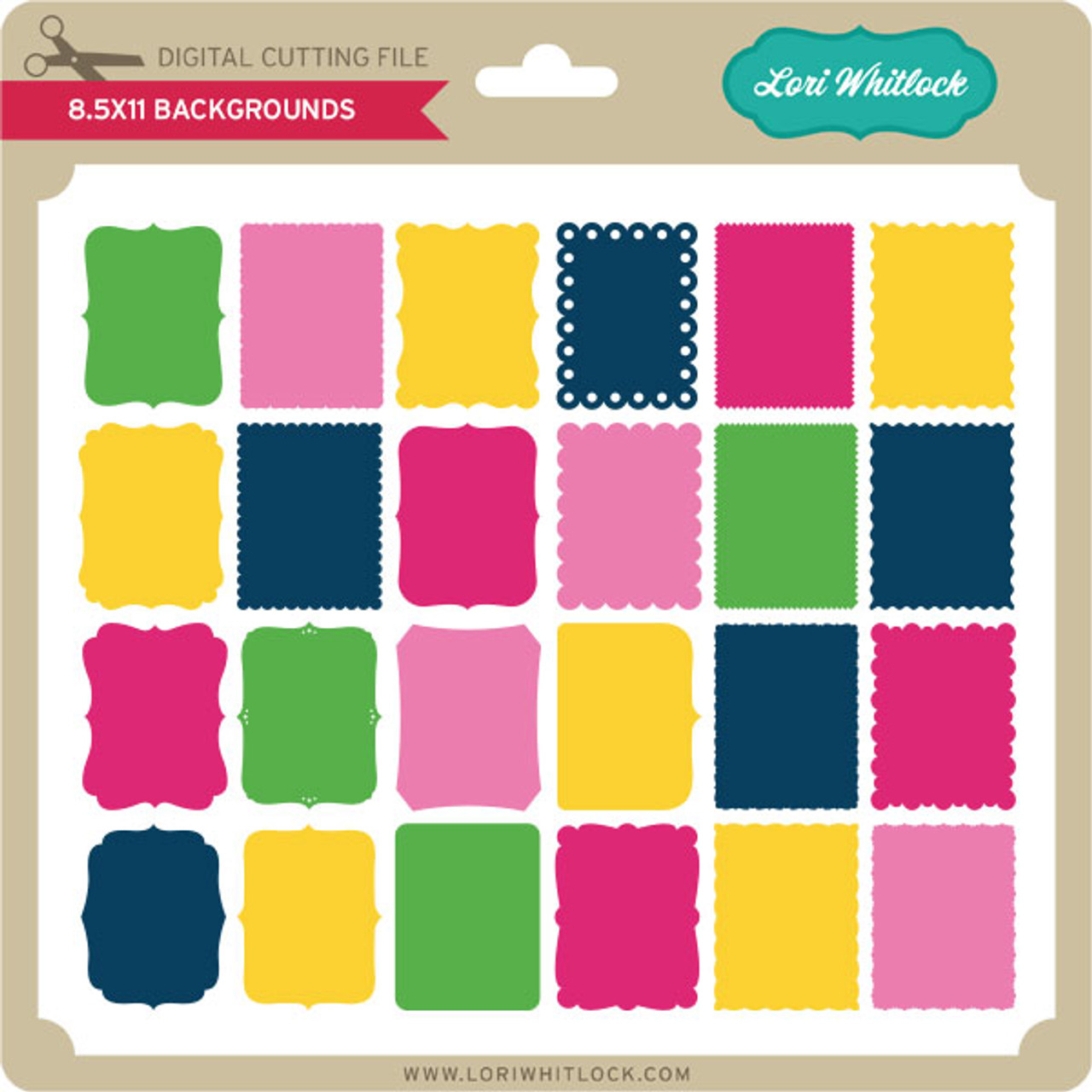 Shadowbox Frame 8x8 - Lori Whitlock's SVG Shop