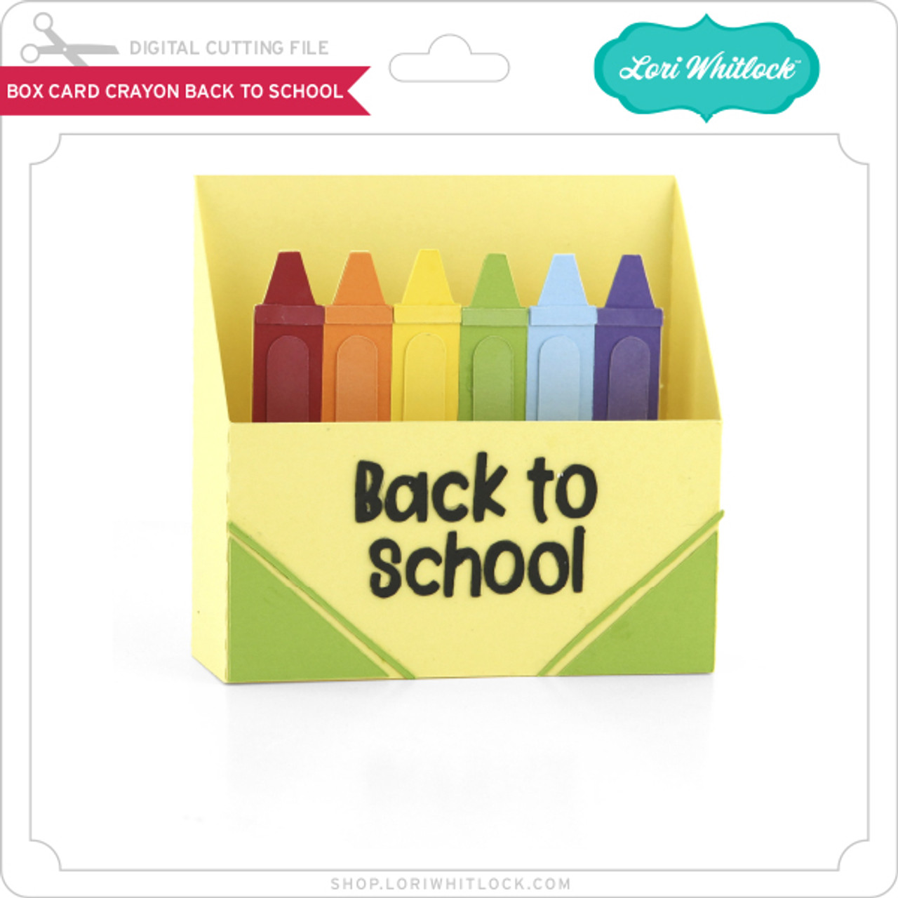 A Back to School Crayon Box with Cricut