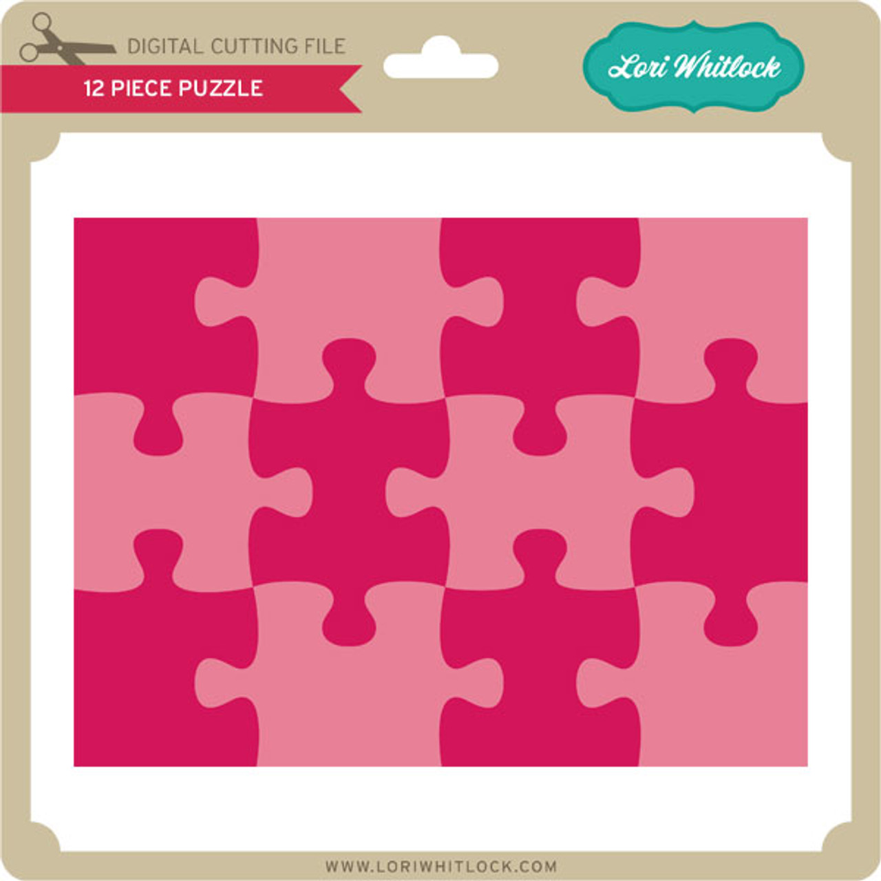 12 Piece Puzzle - Lori Whitlock's SVG Shop