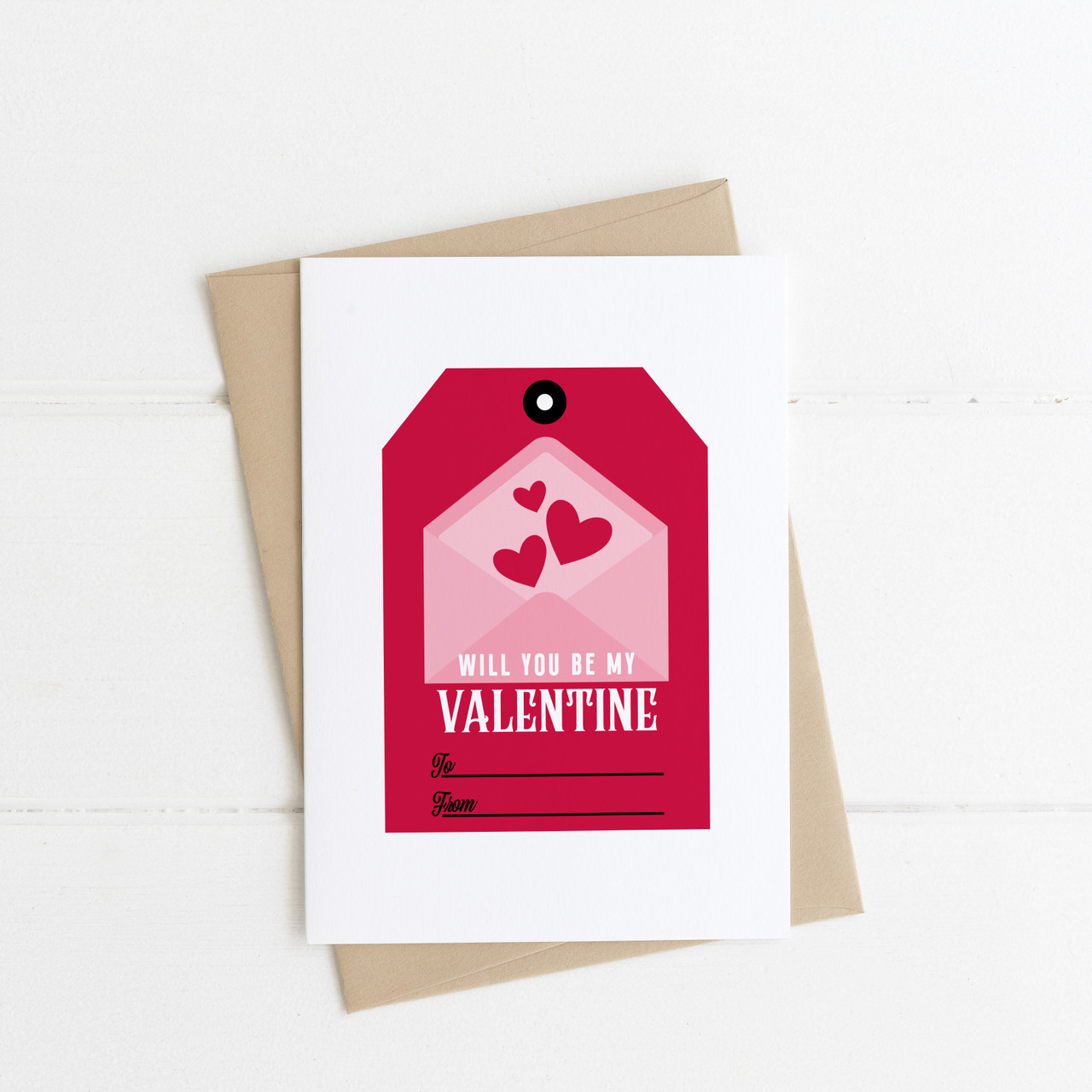 Print & Cut Valentine Kraft Tags - Lori Whitlock's SVG Shop