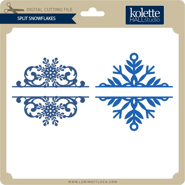 Split Snowflakes - Lori Whitlock's SVG Shop