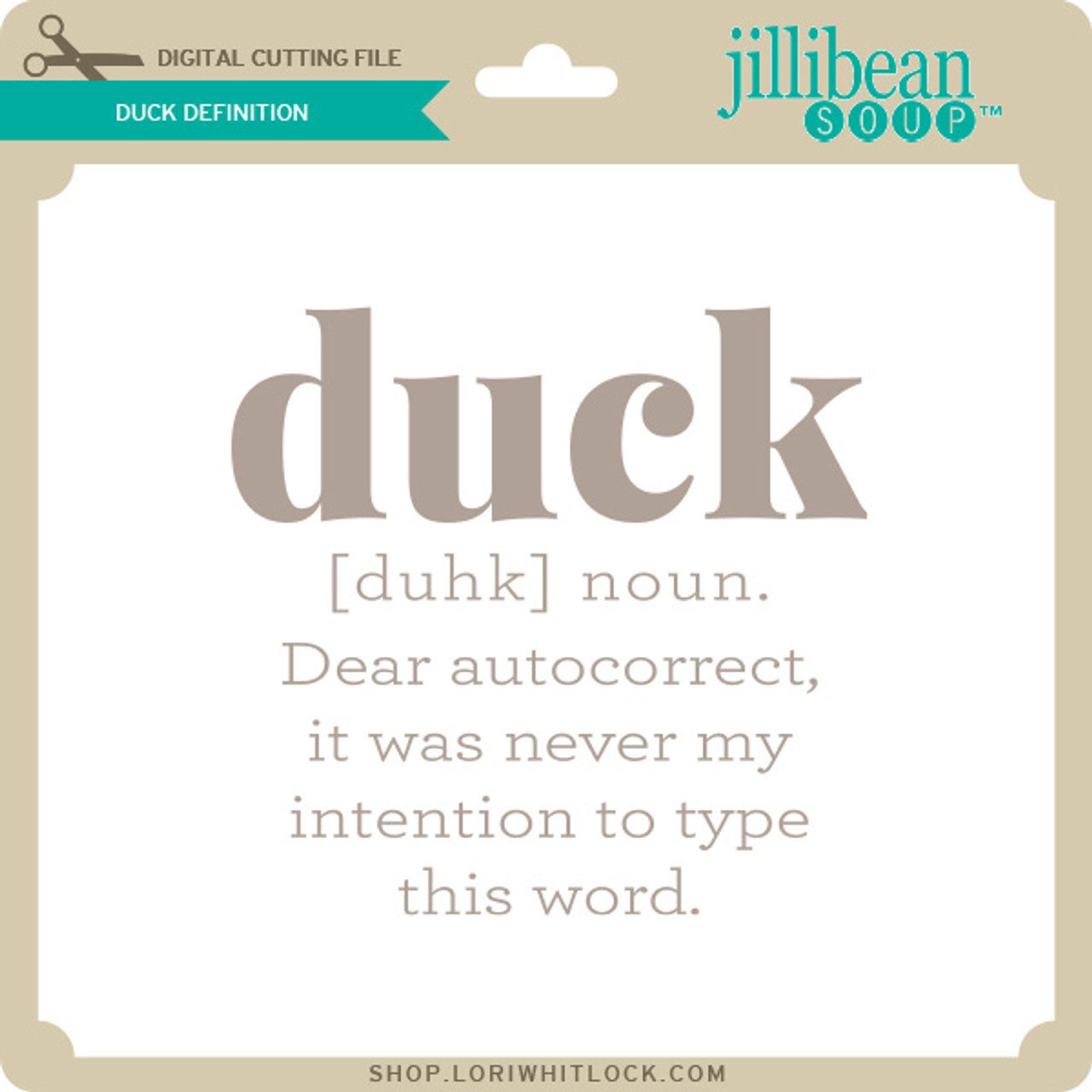 Duck Definition - Lori Whitlock's SVG Shop